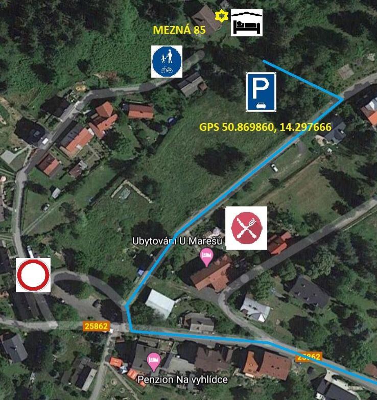 Ferienwohnung Mezna 85 Hřensko Exterior foto